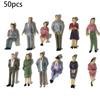 50Pcs Scale Plastic Models 1:32 People Sitting Standing Figures Plastic Gauge Garden Supplies Outdoor Decoration 2025Household