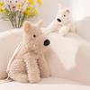 Adorable Western Highland Dog Plush Dolls West Highland White Terrier Plush Backpack Toy Diagonal Shoulder Pouch Creative Present