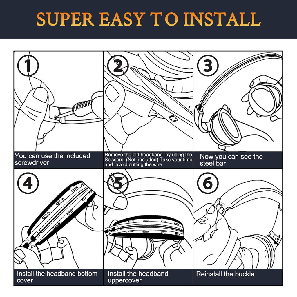 SOULWIT Earpads + Headband + Earpad Covers Replacement Kit for Bose QuietComfort 15 (QC15)/QuietComfort 2 (QC 2) Headsets, Anti-Dust Cushions (Coffee)