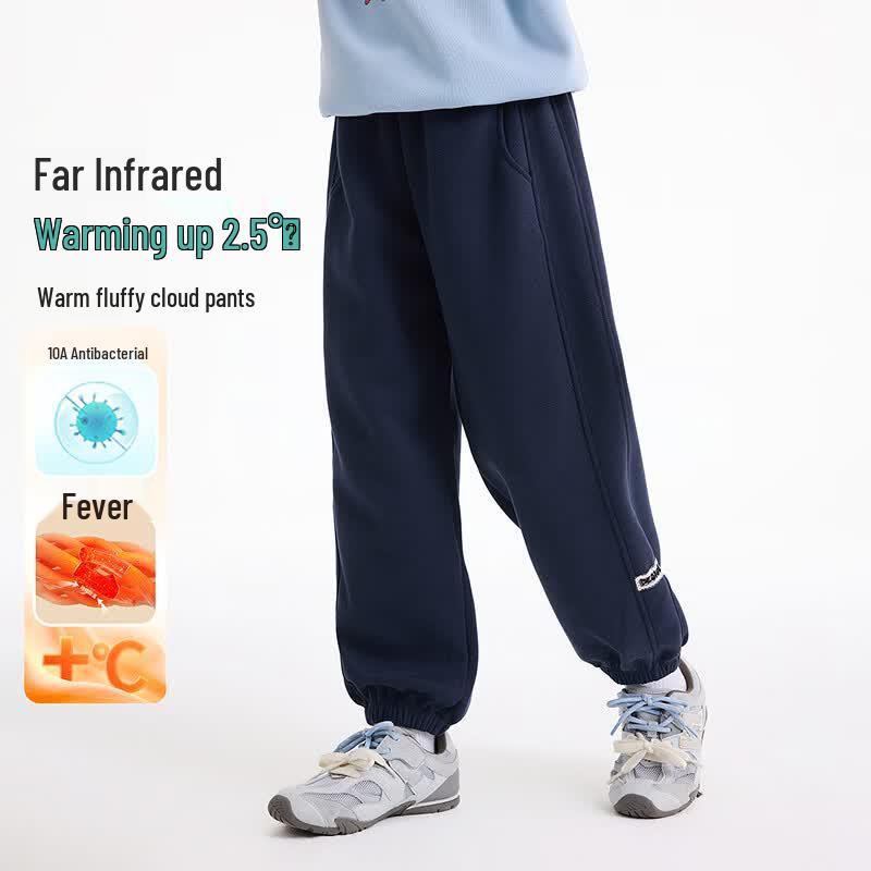 Xiao Yinman Girls  10A Antibacterial Thermal Jogger Pants 160 королевский синий