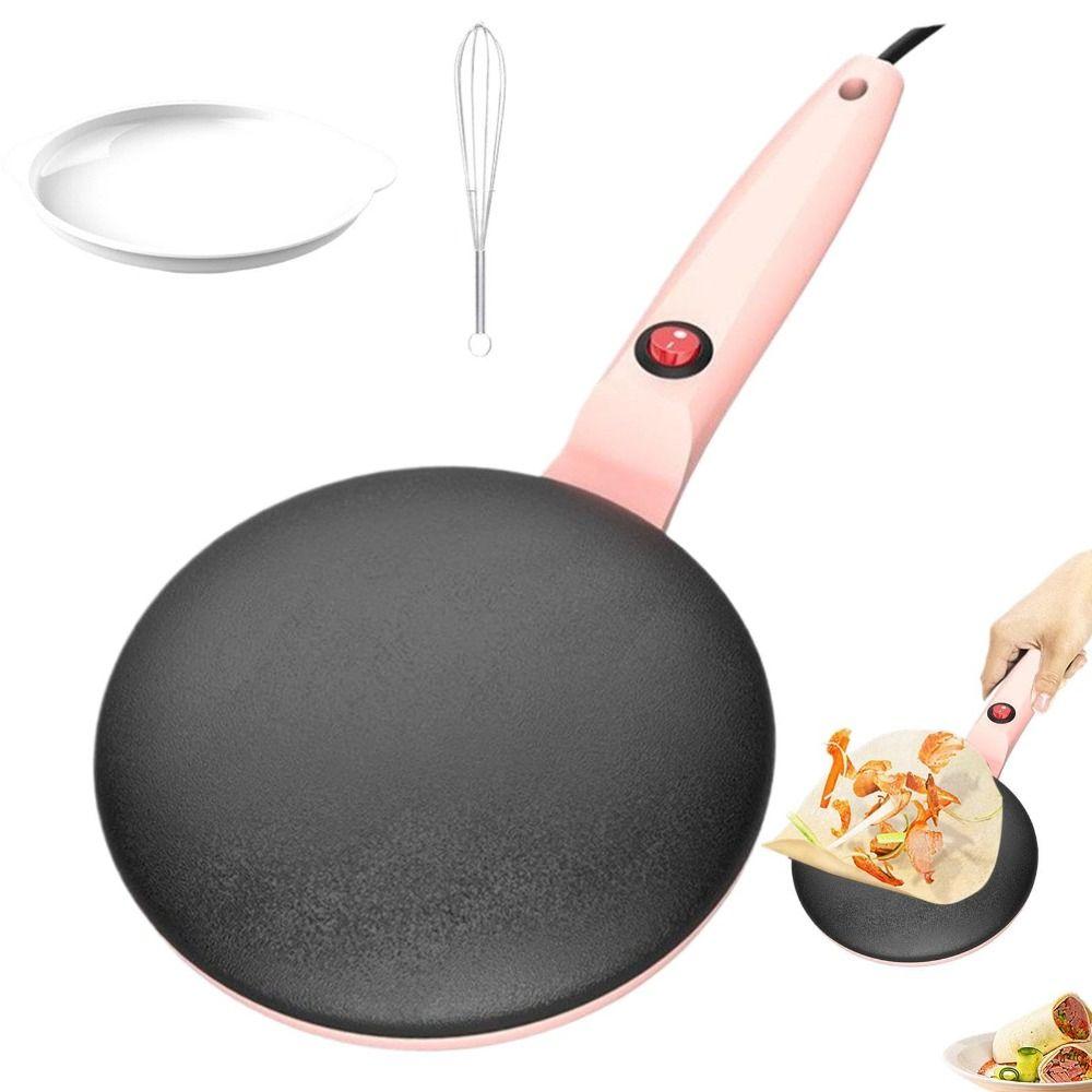 Simple Operation Crepe Maker Ergonomic Grip Pancake Maker Electric Pancake Pan Party Use