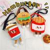 New Plush Bag Cartoon JK Girl Student Cute Burger Cola Children's Shoulder Messenger Bag