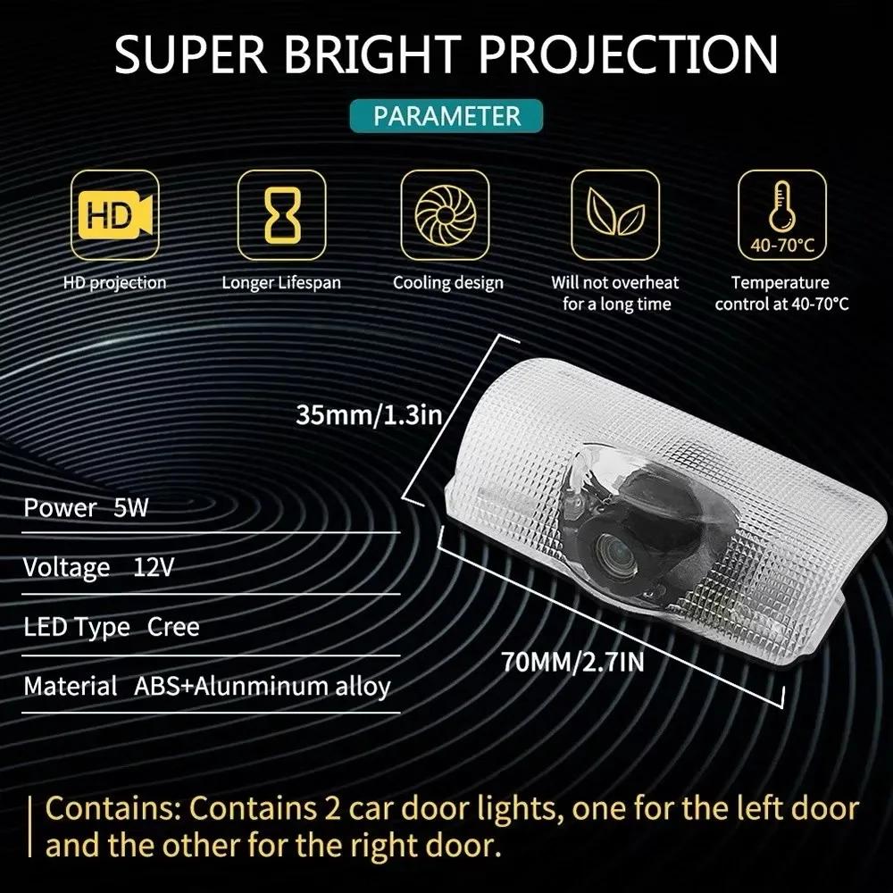 DTEZTU1 For Toyota Camry 40 50 55 70 V40 V50 V55 V70 XV40 XV50 XV55 XV70 2pcs car Door sign lights welcome projection lamp to the door