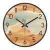 10/12 Inch Fashion Creative Wall Clock Silent Nordic Artist Living Room Bedroom Wall Watch Oil Painting Style Home Decoration