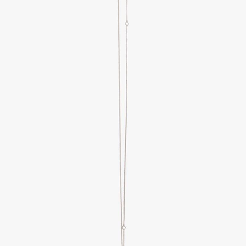 HYPNOTIZE SILVER BALL PENDANT NECKLACE