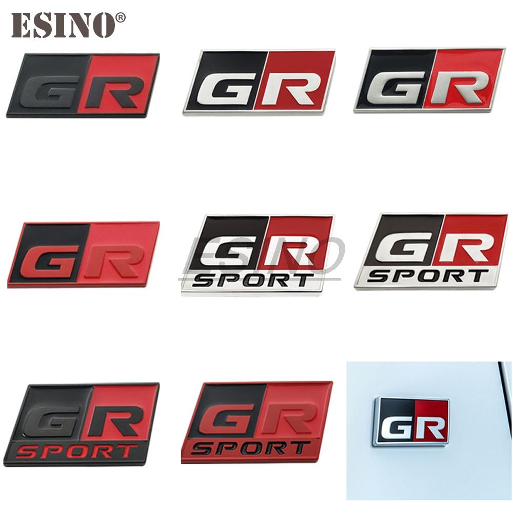 gjcr7 Car Styling Gazoo Racing GR GR MN 3D Car Zinc Alloy Badge Adhensive Metal Emblem Decal for Toyota Supra AE86 GT86