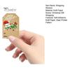 250Pcs/Roll Christmas Gift Tags Stickers Self-Adhesive Kraft Paper Clear Printed Pattern Fade-resistant Xmas Decals
