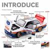 Simulation 1:24 BMW M3 Alloy Sports Car Model with Sound and Light Pull-back Metal Miniature Voiture Collection Toy Vehicle Gift