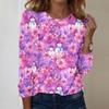 Long Sleeve Shirts For Women Cute Print Graphic Tees Blouses Casual Plus Size Basic Tops Pullover