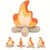 30cm simulated campfire plush toy, soft fabric. Cute decor and holiday gift for home & camping.