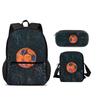 Soccer backpack, pencil case, shoulder bag 3Pcs Set, sports style, football, best partner for male and female students in school