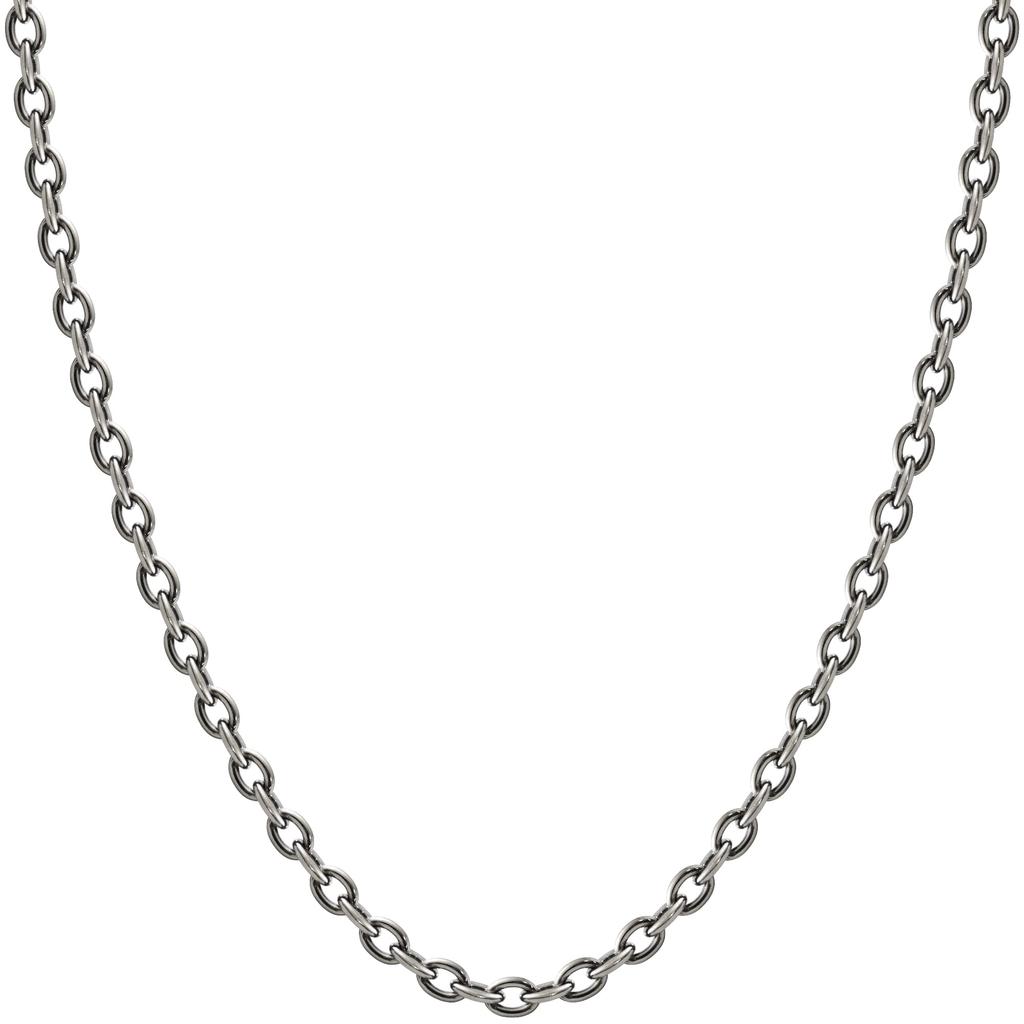 Phiten KJ Limited Edition Titanium Necklace, Azuki Pattern, 3.0mm Wide, 40-60cm (50cm), Made in Japan, Hypoallergenic