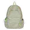 Niche design zebra pattern backpack for women, large capacity casual and versatile Korean version of simple schoolbag for women
