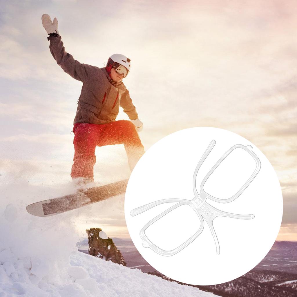 Ski Goggles Insert Adapter Light Weight Comfortable Wear Adjustable Snowboard Goggles Prescription Insert Adapter Clip
