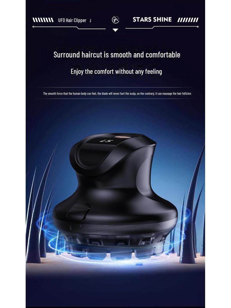 Intelligent Fully Automatic Men's Washable Electric Hair Clipper & Shaver (UFO Design)