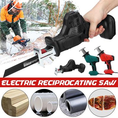 Cordless Reciprocating Saw Metal Wood Cutting Machine 18V Portable Electric Saw Woodworking Cutters