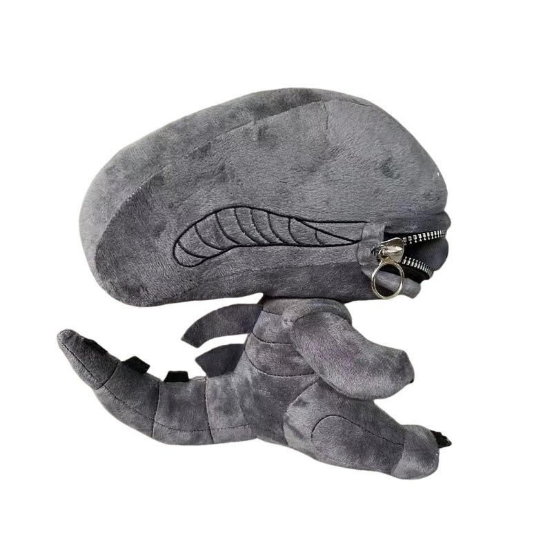 Bambola Peluche con Bocca a Zip a Forma di Xenomorfo Alieno Kawaii Cuscini Peluche Giocattoli Ripieni Decorazione Cartone Animato Giocattolo Trendy Regalo di Compleanno