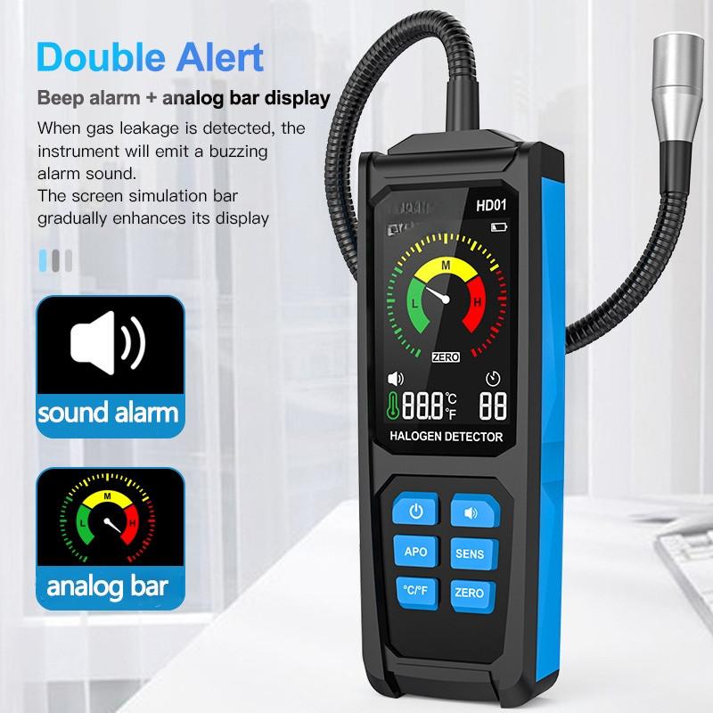 Air Conditioner Appliances Refrigerant Tester Automotive Refrigerant Fluorion Freon Leak Detector Halogen Leak Detection Device