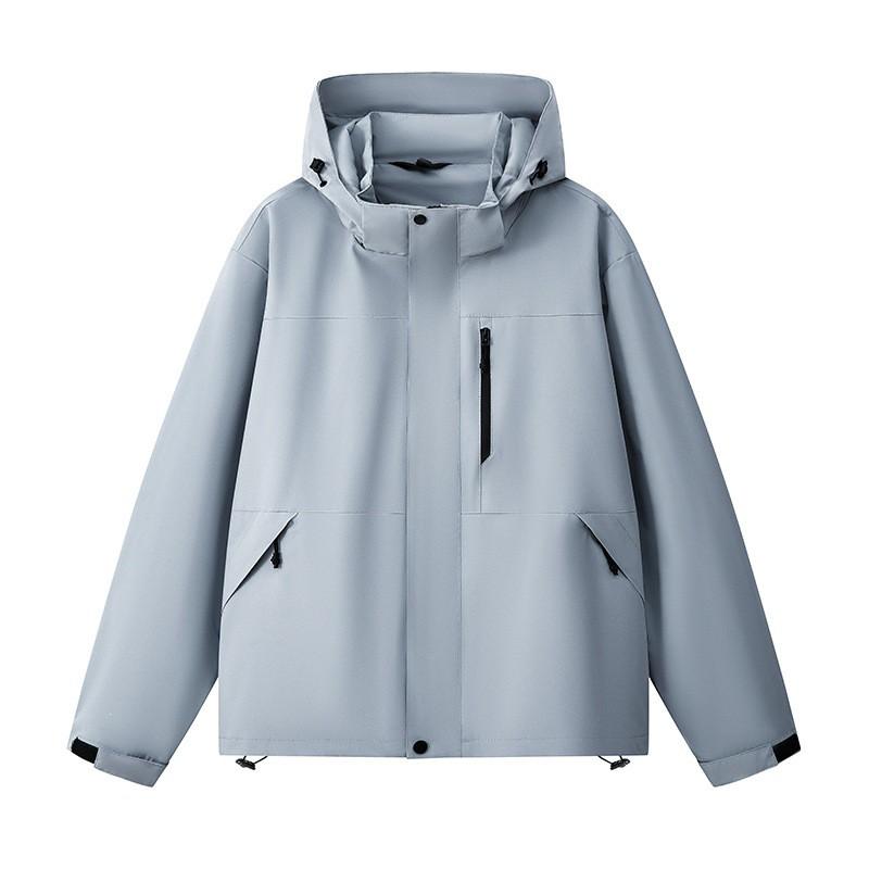 Unisex Hooded Windproof Waterproof Outdoor Jacket Hiking Camping Fall Lightweight Breathable Raincoat