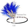 1920s Feather Headband with Rhinestones: Bachelorette Party & Masquerade Accessory
