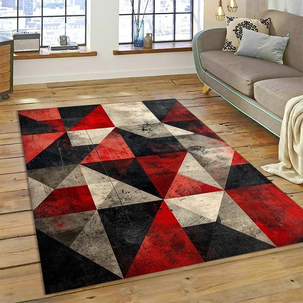 Style New Bohemian Abstract Modern Art Geometry Carpet Rug for Living Room Bedroom Home Sofa Decoration Floor Mat