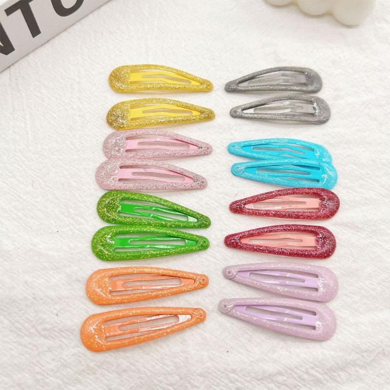 Set of 10pcs Infant Hair Barrettes Stylish Alloy Hair Clips For Babies Infants Sparkly Lightweight Design Headdress