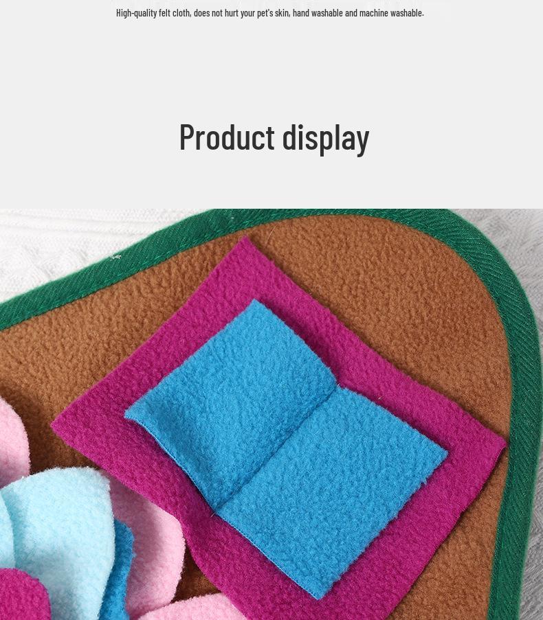Cross-Border Pet Sniff & Forage Training Blanket Slow Feeder Mat for Dogs