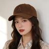 Cotton Embroidered Letter Baseball Cap For Women Men Sun Protection Casual Wear Spring