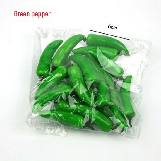 Simulated Chili Bell Pepper Fake Fruit Toy Model for Display