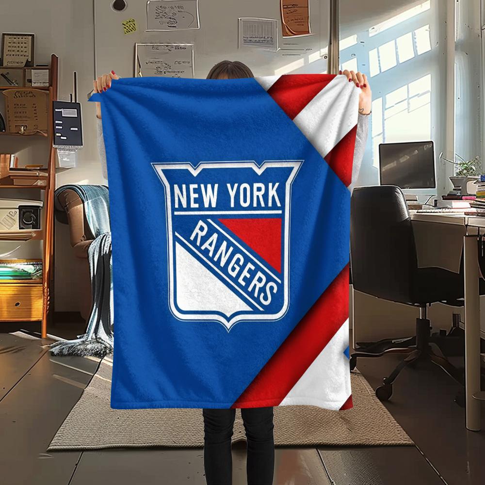 New York Rangers2 Flannel Blanket, High quality Comfortable for All Seasons, Home Decor, Warmth and Comfort