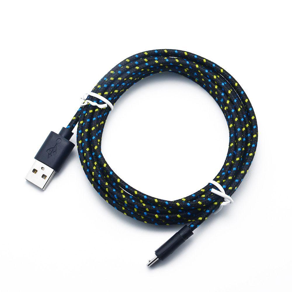 USB Cable Braided Nylon Data Cable Fast Charging Mobile Phone Charger Wire USB Micro USB Cable