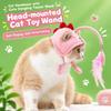 with Replaceable Pendant Cat Feather Toy Soft Cat Hat Toy Cute Kitten Teaser Toy  for Kittens