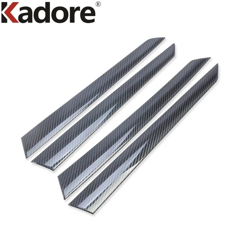 For Honda Accord 10th 2018     Carbon Fiber Car Ide Inner Door Panel Cover Molding Trim Interior Accessories