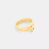 Ring Set Gold Multi With Heart Stones