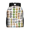 Arten von italienischem Brainrot Meme Klassischer Rucksack Outdoor High School Reise Handgezeichneter Tagesrucksack Herren Damen Laptop Umhängetasche