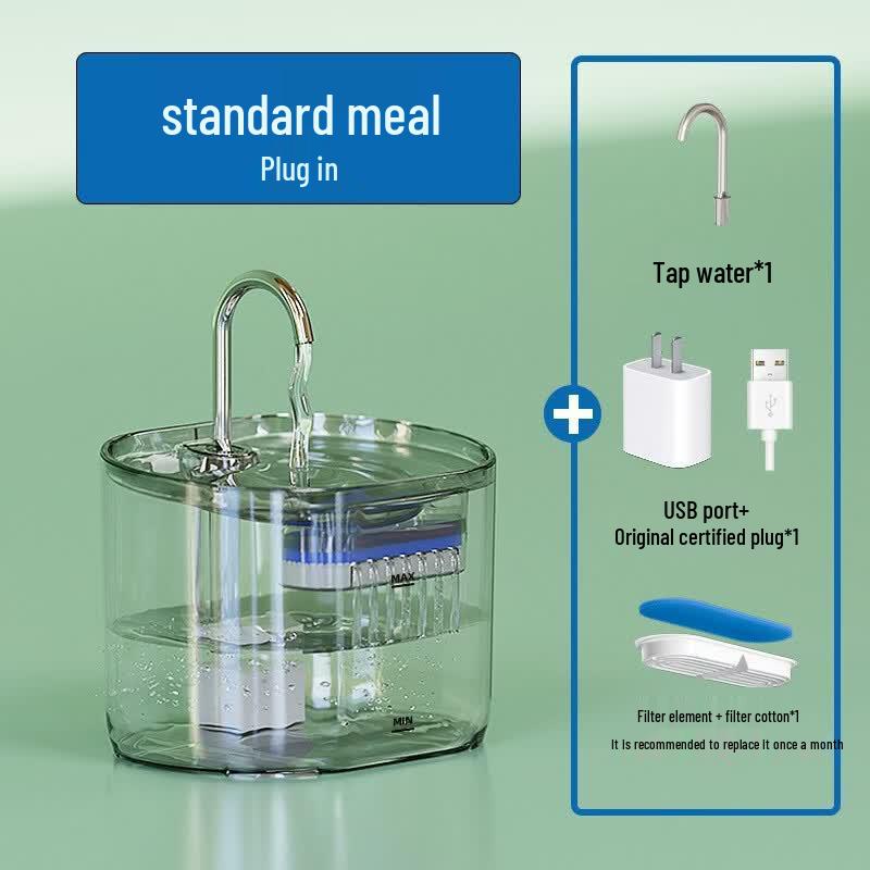 LISM Smart Transparent Pet Water Fountain