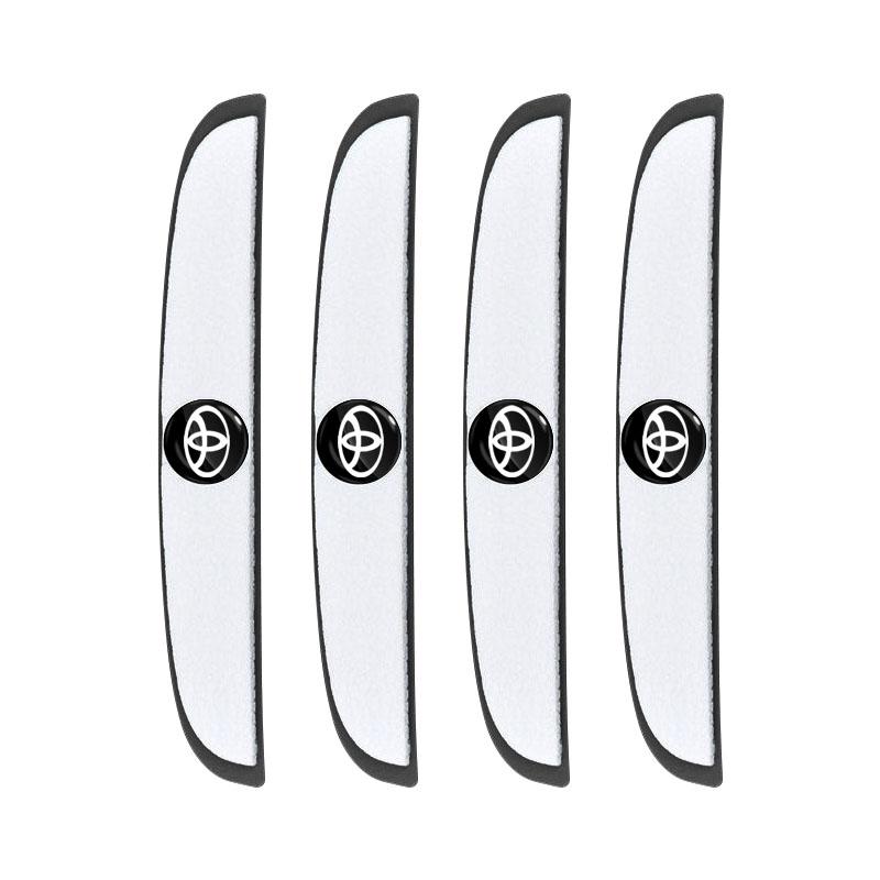 4pcs Car Door Anti-Collision Strip Rearview Mirror Protection Sticker for Toyota TRD Prius Avensis Rav4 Auris Yaris Verso Land Cruiser