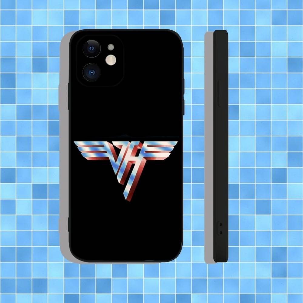 V-Van Halen 5150 Phone Case For iPhone 17,16,15,14,13,12,11,Pro,Max,Plus,Air,X,XS,XR,SE,8,7,Mini,Soft Black Case
