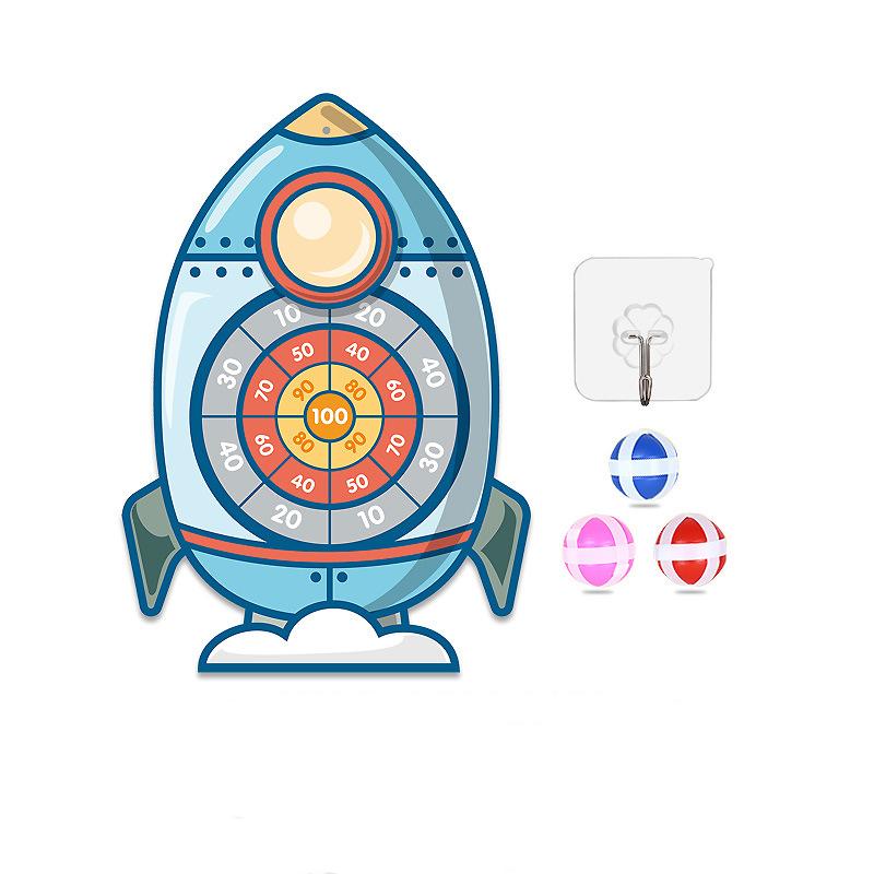 Montessori Throw Sport Shooting Target Sticky Ball Dartboard Basketball Board Games Educational Children Indoor Outdoor Game Toy