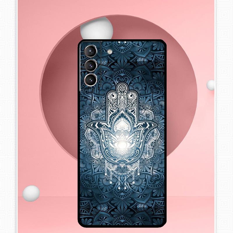 Hamsa Hand of Fatima Case For Samsung Galaxy S24 Ultra S20 S21 S22 S23 S25 Ultra S9 S10 Plus S25 FE Cover Funda