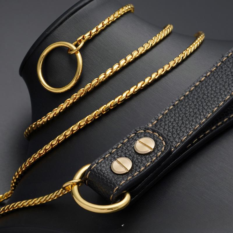 Race Grade Dog Snake Chain P Chain Collar Traction Stainless Steel Pet Integrated Traction
