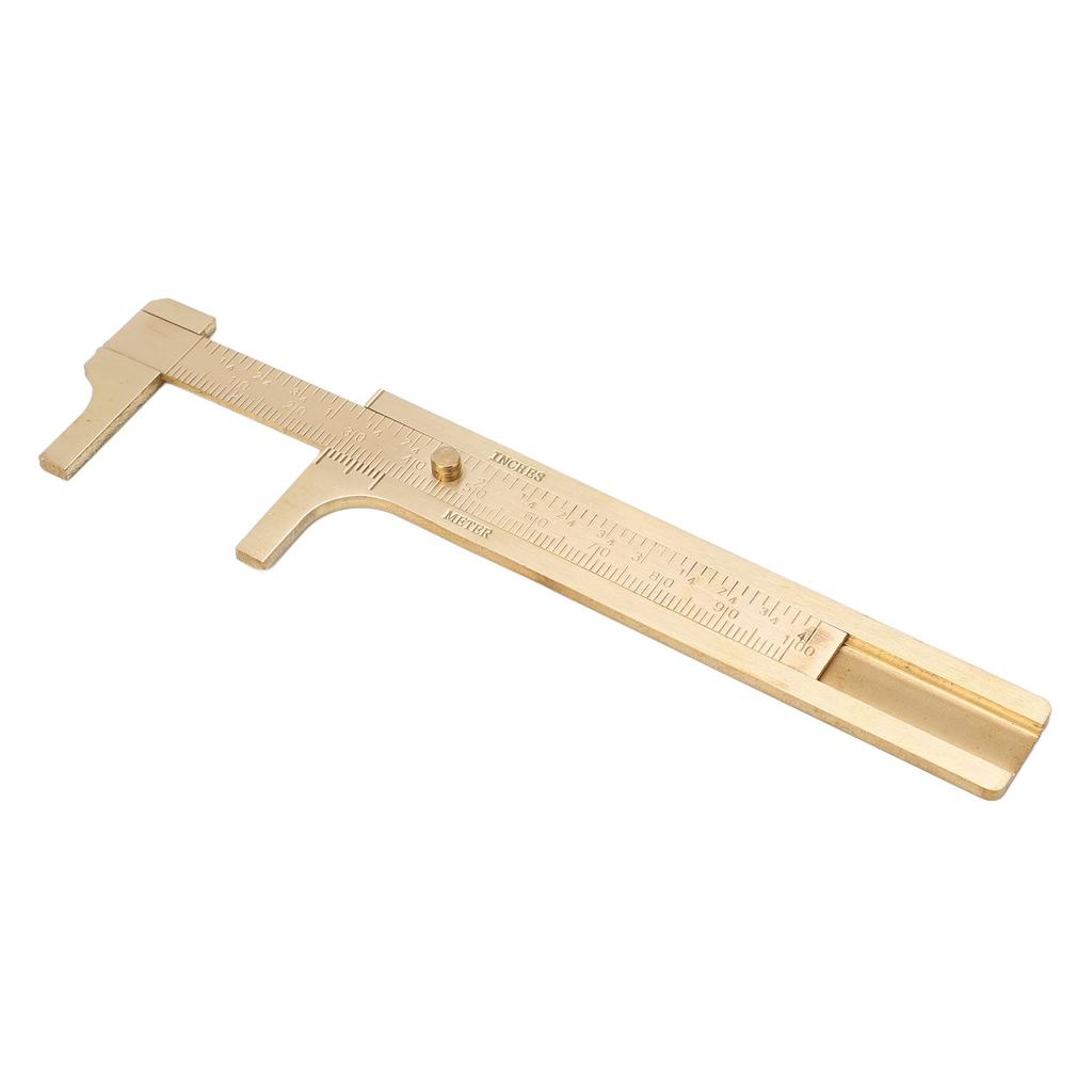 Vernier Caliper Brass   Inch Dual Scales Retro   Measuring Tool for Repair
