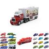 Bunte Autos Mack Lightning Mcqueen King Jackson Storm Rennwagen Spielzeug für Kinder