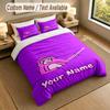 Custom Name Text Bedding 3Pcs Set,Gorilla Tag cartoon 1 Duvet Cover 2 Pillowcases Soft Bed Linen For Gift