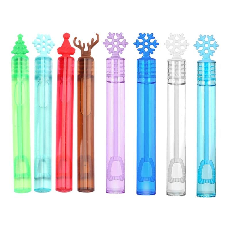 Kids Friendly Christmas Bubble Stick Toy Multi Use Bubble Wand For Outdoor Indoor Play Safe Material No Liquid Included