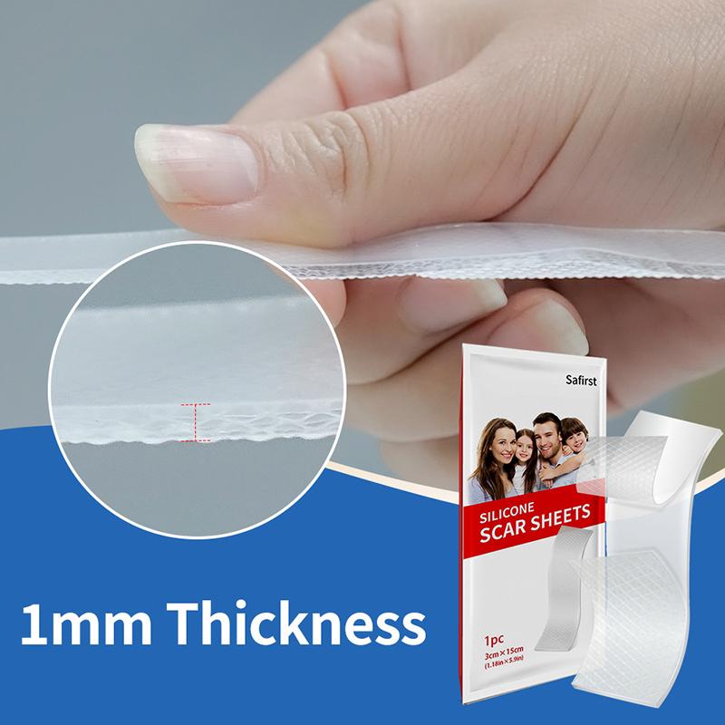 1 Adet Yara İzi Yaması Silikon 1mm Jel Tedavi Yaması Kaldırır Yanık Yaraları Etkili Cerrahi Yara İzi Bandı Şeffaf Cilt Onarımı