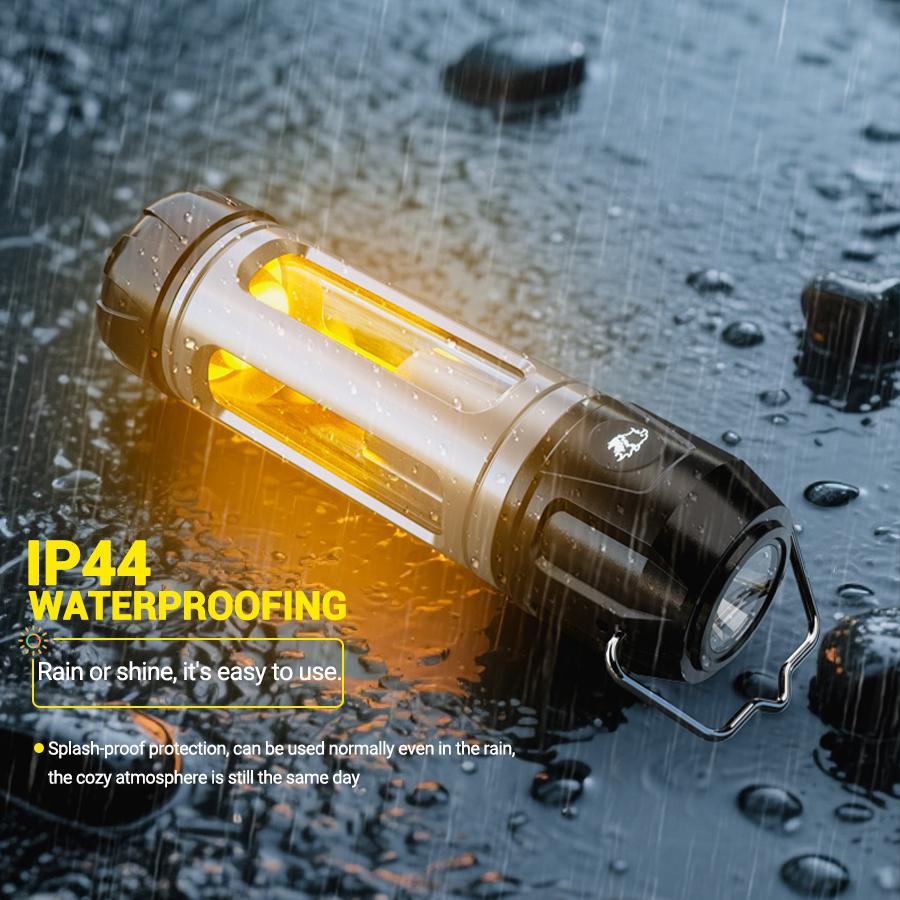 Multi Functional Camping Light Outdoor LED Night light with Hook Magnet Type C Rechargeable Flashlight Waterproof Travel Light