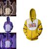 Prémiová mikina s kapucí Five Nights At Freddy's Fnaf Cosplay kostým s živým vzorem