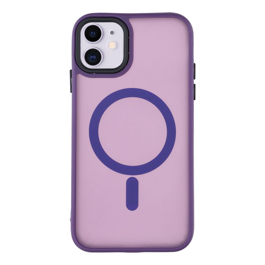 For iPhone 11 Case Compatible with MagSafe Skin-Touch PC+TPU Phone Cover
