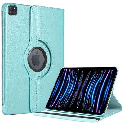 Schutzhülle - BOOLING - für iPad Pro 11 Zoll - Drehbarer Ständer - Blau - Synthetisches Leder